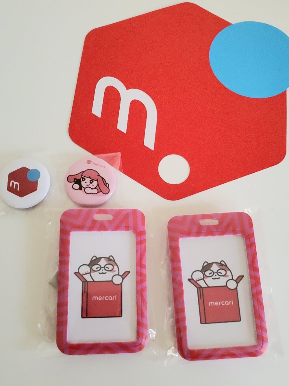 Mercari Japan Anime Expo AX 2026 Promo Merch Lot Badge ID Holders Pins & Logo